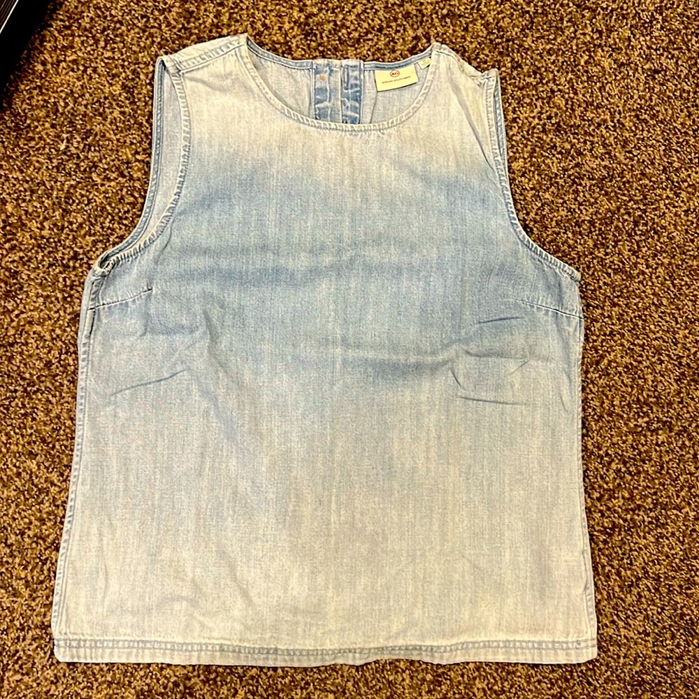 AG Adriano Goldschmied Sleeveless Denim Shirt